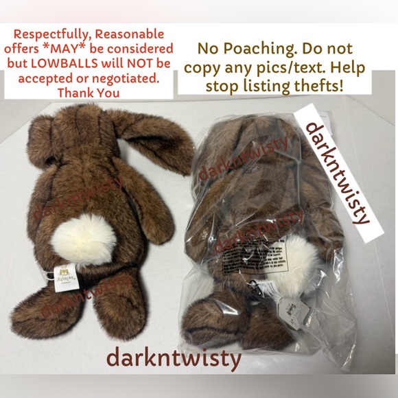 BNWT JELLYCAT LUXE HOPPLESTON LUXE BUNNY MED SALES RECEIPT AVAILABLE 1/ONE ONLY - Picture 5 of 9